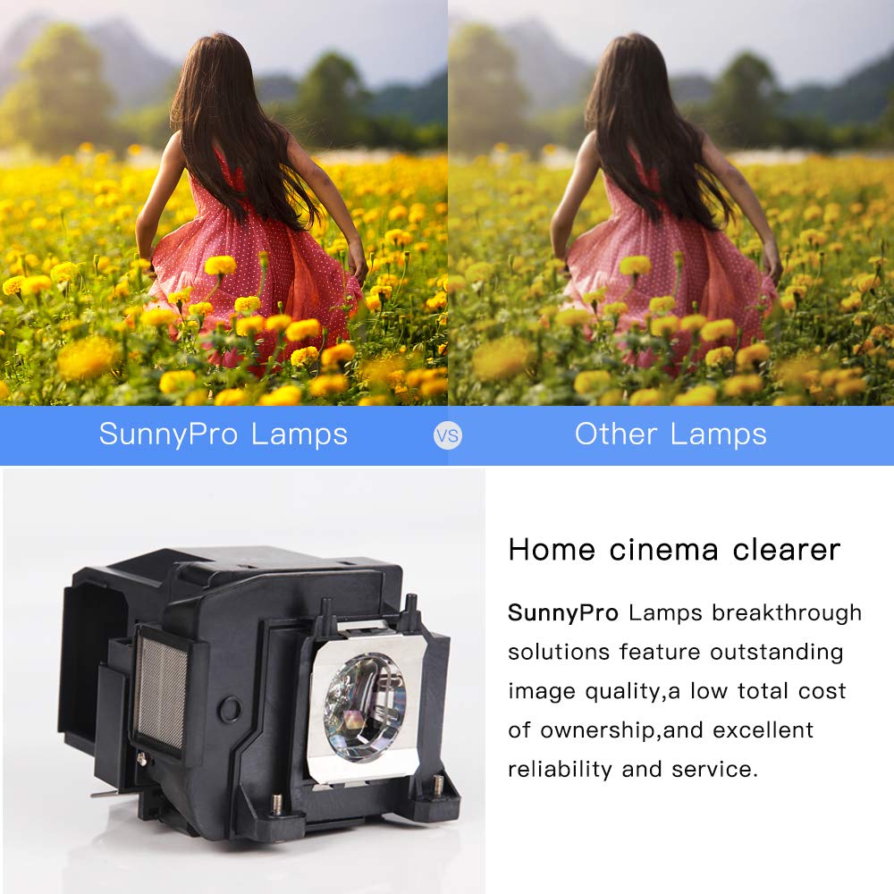 SunnyPro V13H010L85 ELPLP85 Replacement Projector Lamp Compatible with Epson EH-TW6600 EH-TW6600W HC3000 HC 3100 HC3500 HC3510 HC3600 HC3600e HC3700