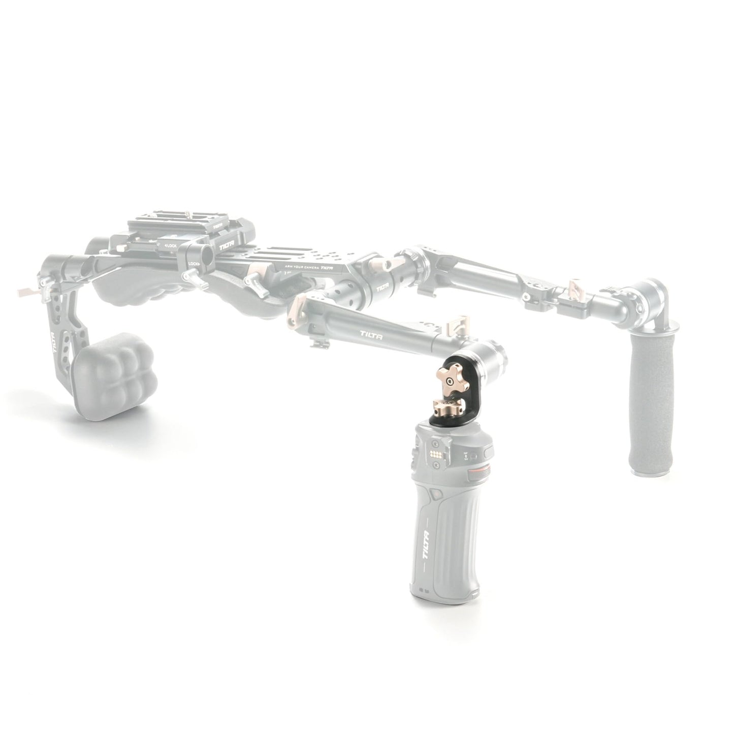 Tilta Right Angle Rosette Adapter to 1/4?-20 with Locating Pins | Compatible with Nucleus Nano II Control Handle & Lightweight Shoulder Rig | Aluminum