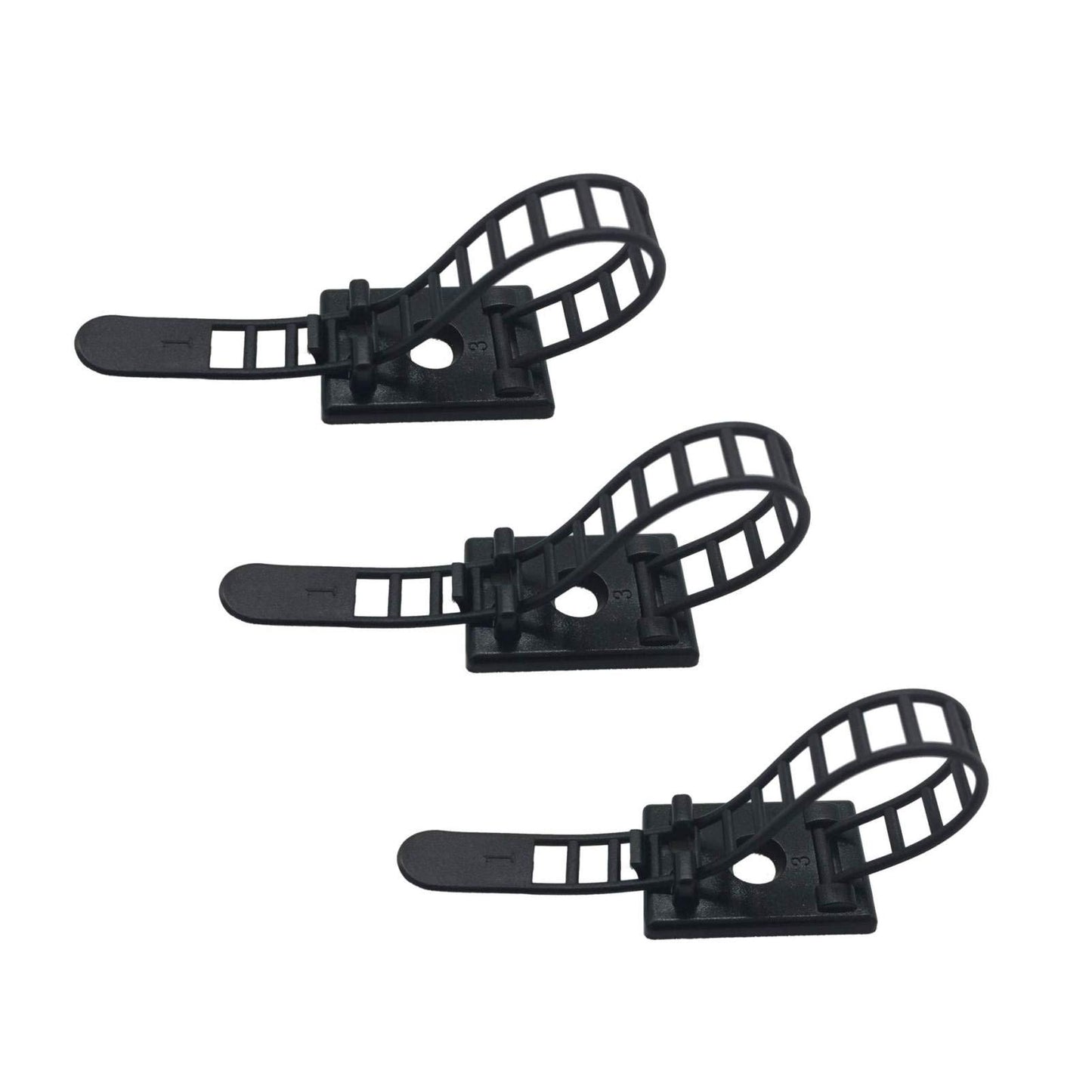 25 Pieces Desk Wire Organizer Cable Ties Zip Ties Adhesive Cord Clips Cable Management Cord Keeper Desk Wire Management