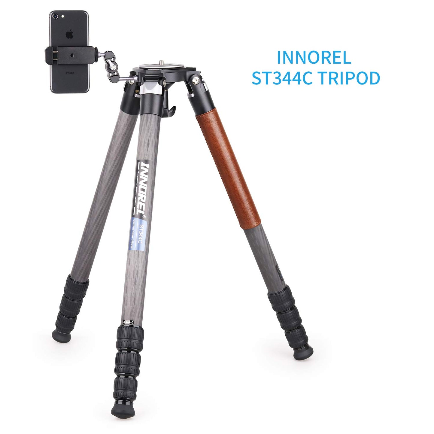 Magic Arm and Phone Mounting Clip, INNOREL Universal Aluminum Alloy Telephone Clamp with A 1/4" to 3/8" Screw for Camera Tripod External Shooting