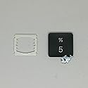 Dolphin.dyl(TM) Replacement Individual Key Cap for US New MacBook Pro A1989 A1990 Key Keyboard(Key Cap with Hinge) (5 / Five)