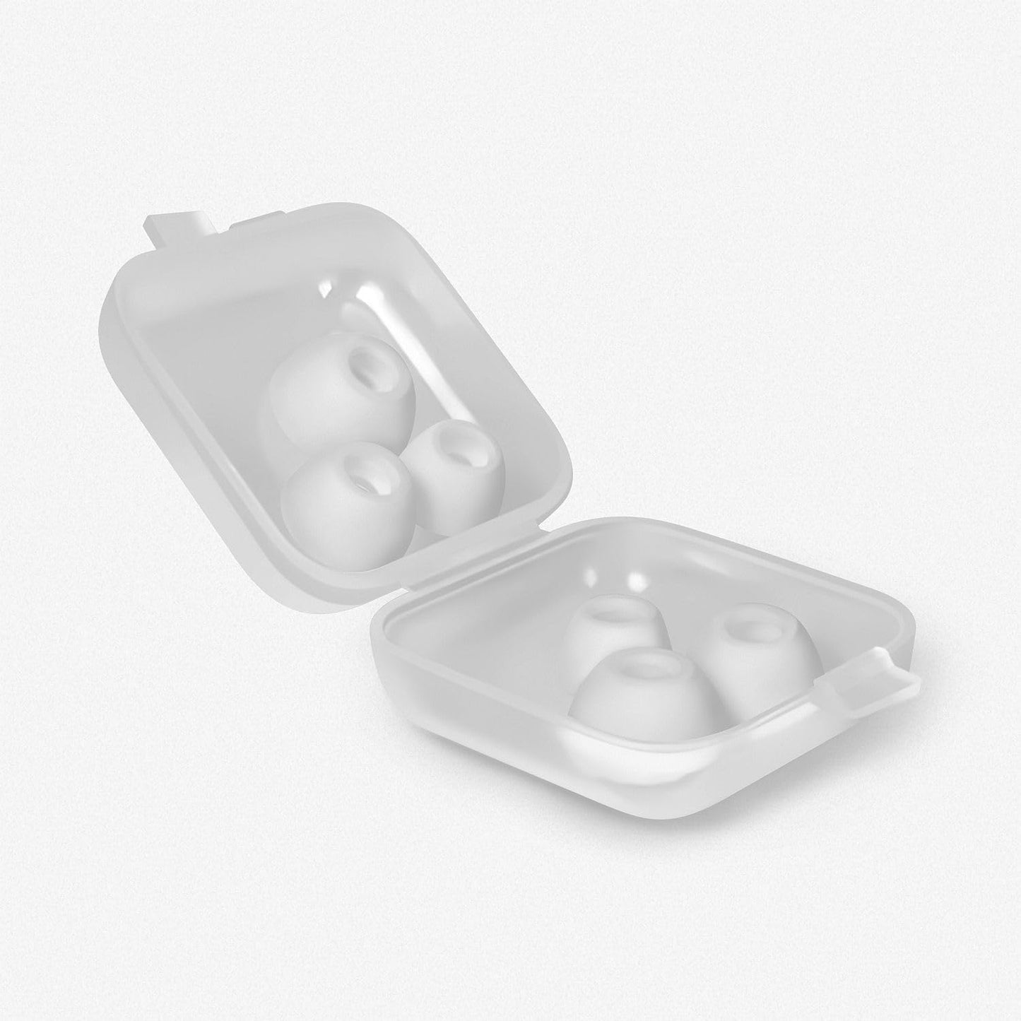 Geiomoo Silicone Ear Tips for JBL Vibe Beam 2 EarTips, JBL Vibe Beam Ear Tips, Replacement Eartips Earbuds Earpads (White, L/M/S)