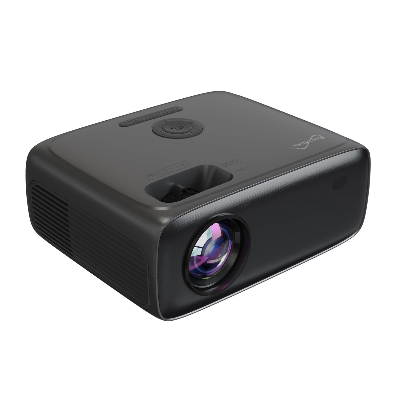Supersonic SC-282P Full HD 1080P LED Projector with Bluetooth, 7800 Lumens, LED 4" LCD, 40-150" Display, HDMI/USB/SD/AV Inputs, 20,000Hr Lamp