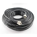 MPD Digital Cablesonline 100ft RG8x Coax Uhf (PL259) Male to Male 50 Ohm Antenna Cable - R-U100