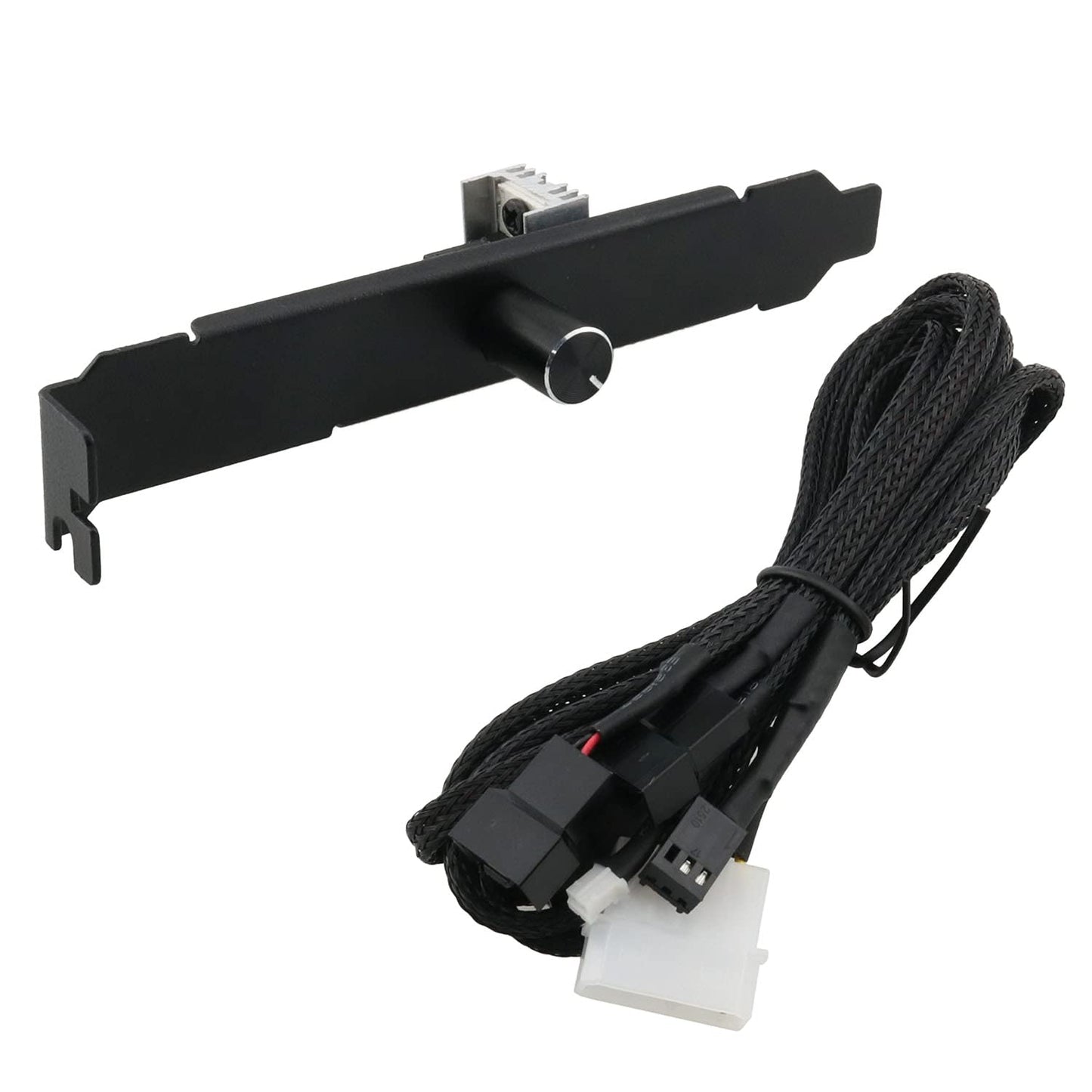 DGHAOP PC Case Fan Governor PWM Temperature Control 3Pin/4pin PCI Cooling Fan Speed Controller SATA Power Supply