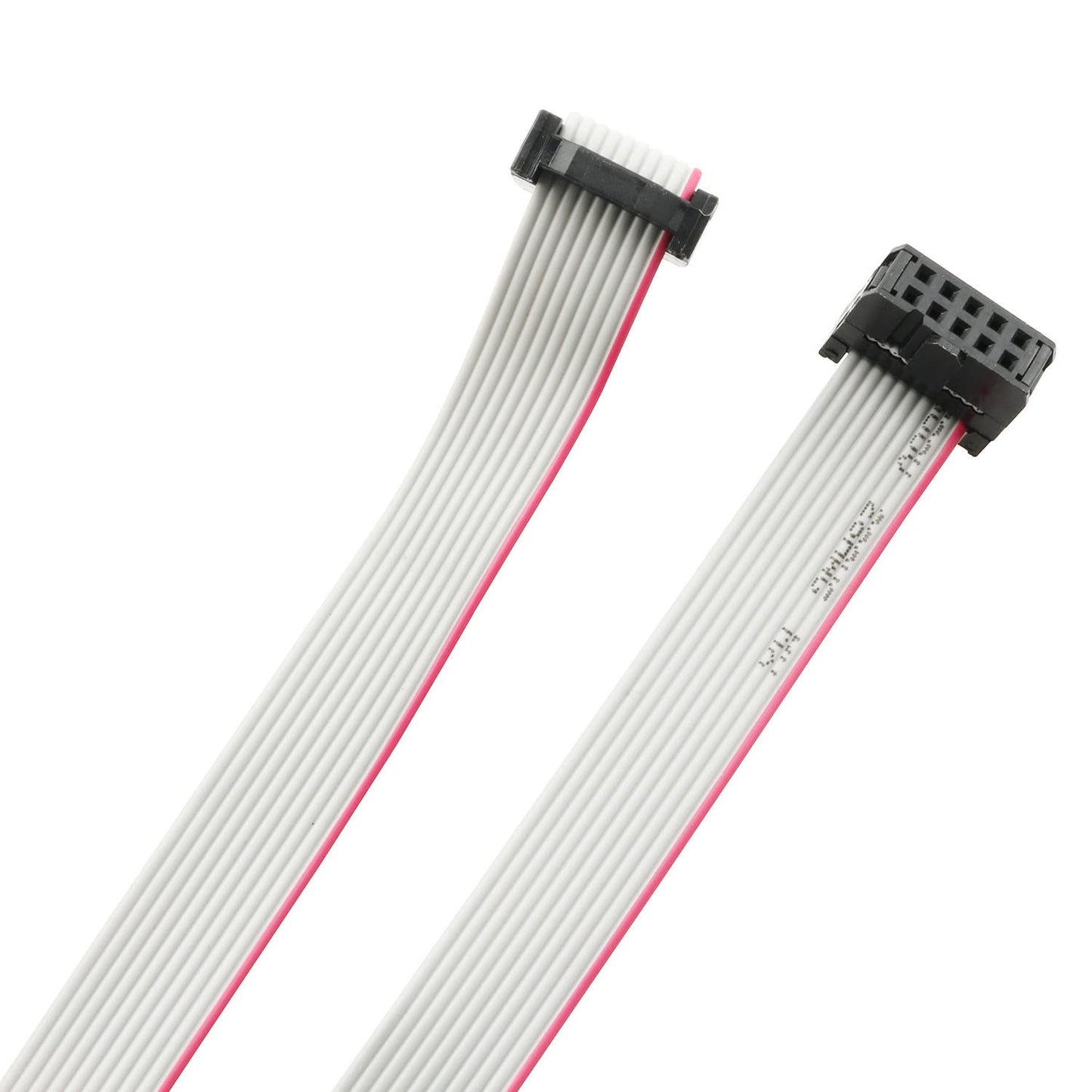 E-outstanding Flat Ribbon Cable 2PCS 2.54mm Pitch 2 Row 10 Pin Female to Female Wires IDC Ribbon Connector 1m/ 3.3Ft