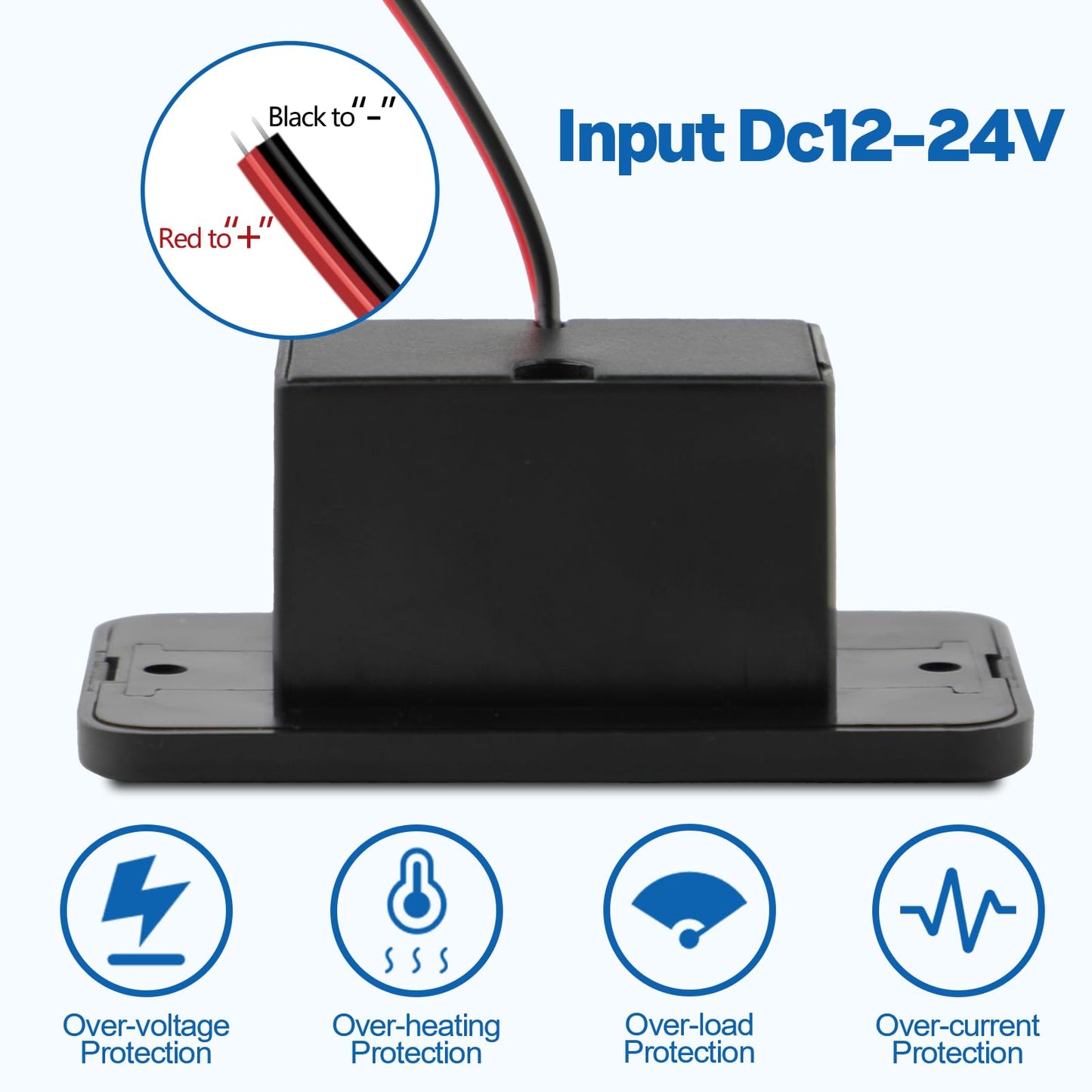 2 Pack RV USB Outlet 12V-24V Wall Mount, Dual USB Charger, USB-A & USB-C Output 5V 1.5A, Automotive USB Outlet Socket Adapter for RV Marine Boat Bus