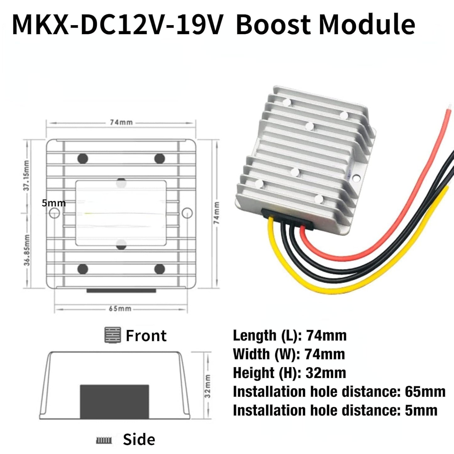 MKX-DC Step Up Boost Converter 12V-16V 8A 152W Power Module