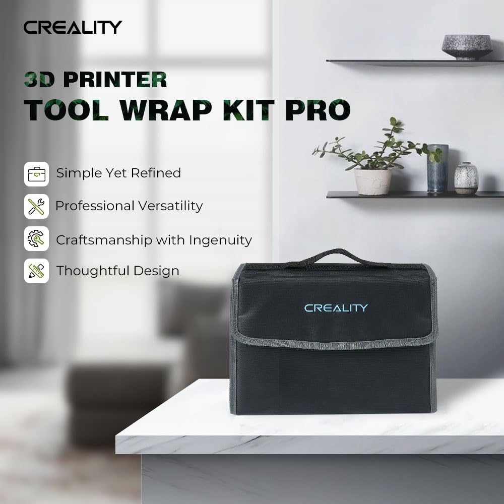 Creality 3D Printer Tool Kit, 74Pcs 3D Printing Tool Wrap Kit Assembly/Removal/Filament Cutting Set 3D Printer Accessories for All FDM Printers