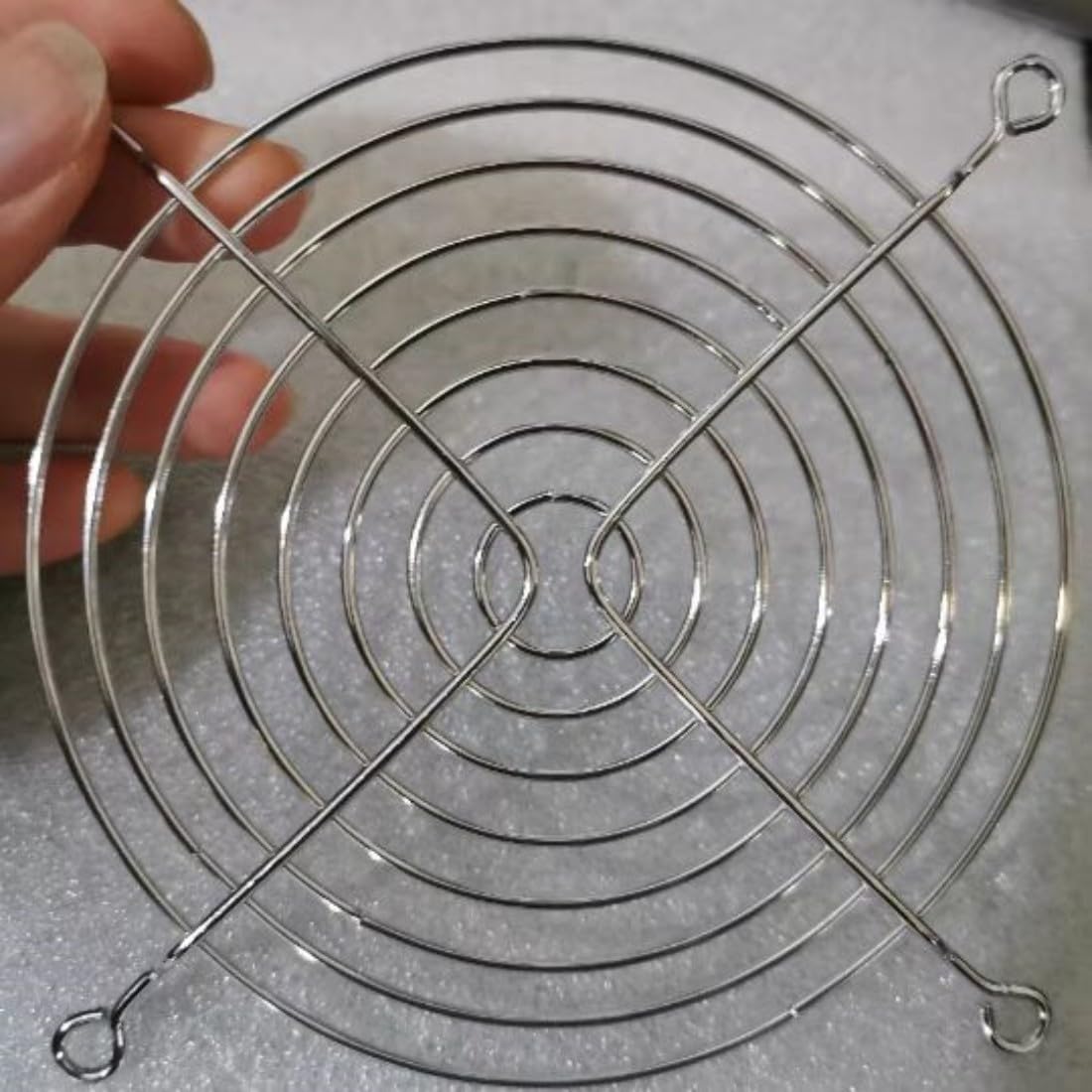 GDQLCNXB Metal Fan Grill 120mm PC Computer Fan Grill Mounting Finger Guard Protection Cover,Pack of 6