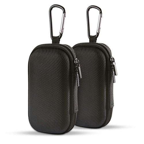 HOOTEK Durable MP3 Player Case, USB Flash Drive Case Bag Wallet, 2Pack EVA Shockproof Hard Carrying Travel Case Bag SD Memory Cards Cable Organizer