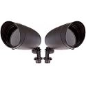 Dysmio Lighting One Light PAR20 120 Volt Die Cast Aluminum Durable Outdoor Landscape Security Lighting Flood, Dark Bronze - Pack of 2