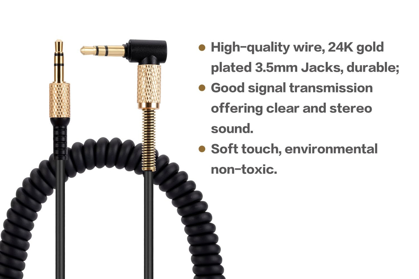 UNCLE LIGHT Replacement Audio Cable for Marshall Headphones, Compatible with Monitor Major 2 II Major 3 III Major 4 IV Mid Headphones 3.5mm Male…