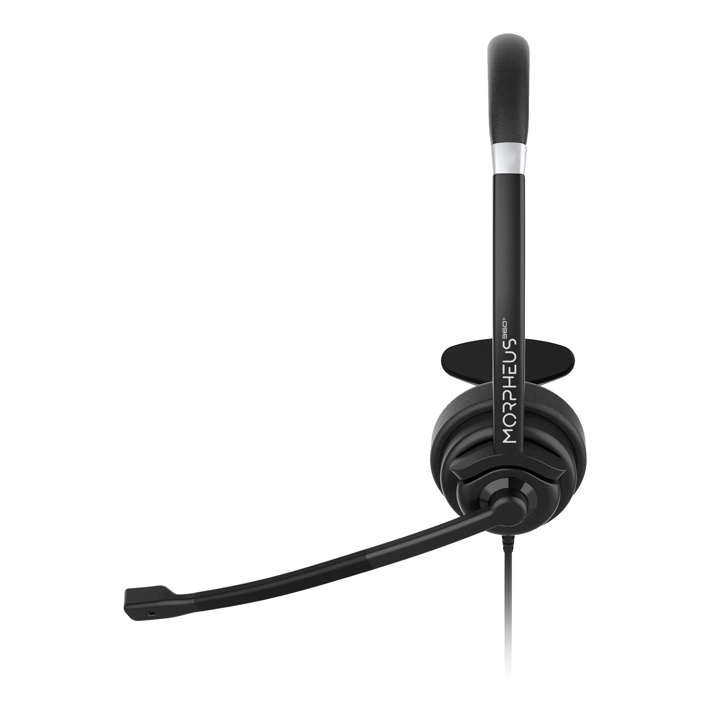 Morpheus 360 Connect USB Mono Headset with Boom Microphone - Noise Canceling - Reversible Design - Eco-Leather Ear Cushion - in-Line Volume Controls…