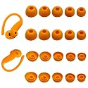 10 Pairs Silicone Ear Tips for Powerbeats Pro 2 - Replacement Ear Tips for Beats Earbuds Compatible with Studio Buds/Fit Pro/Solo Buds - Orange