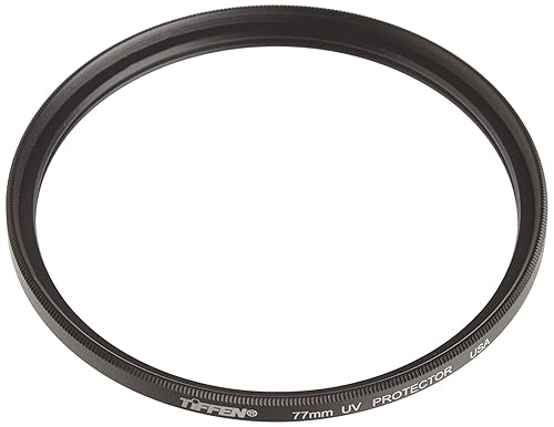 Tiffen 77UVP Slim 77mm UV Protection Filter for Camera Lens, Clear Optical Glass, Impact Resistant