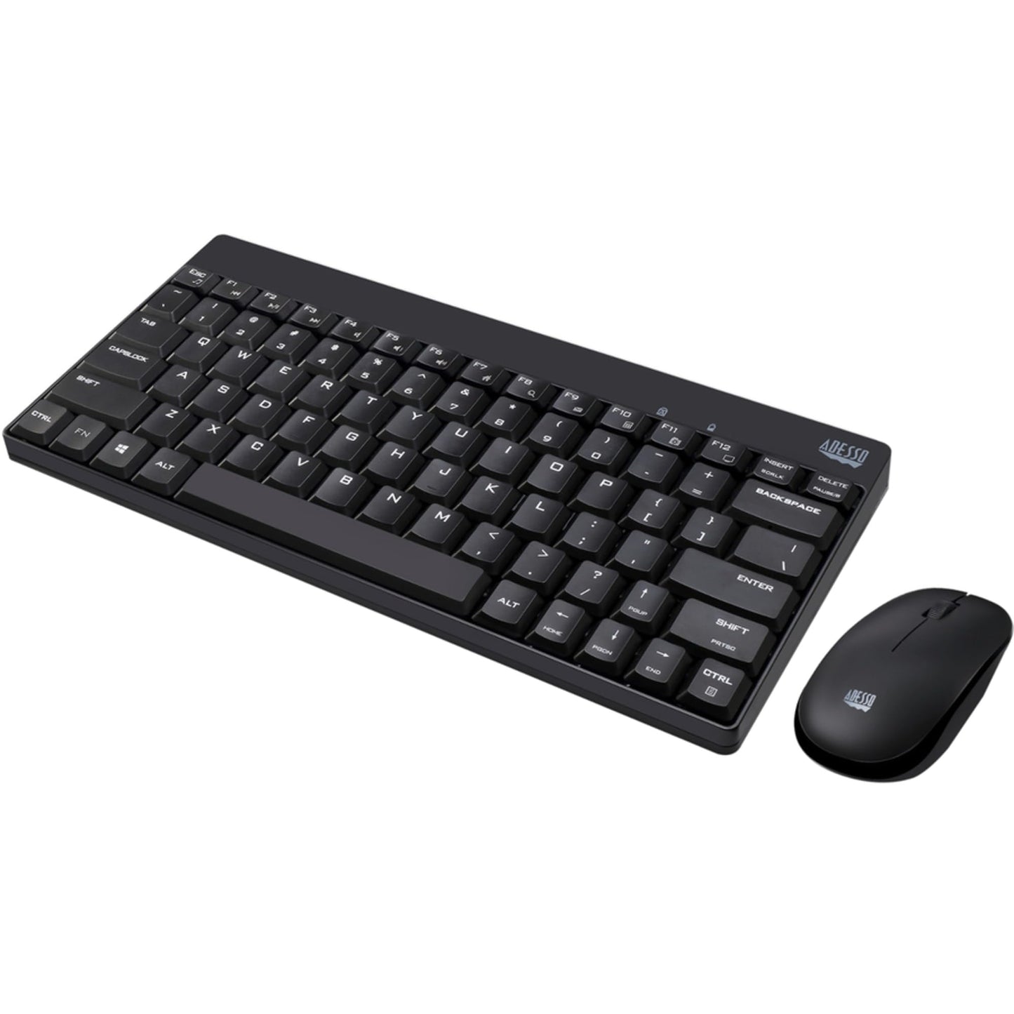 Adesso WKB-1100CB Natural Ergonomic Wireless Spill Resistant Mini Keyboard & Mouse Combo