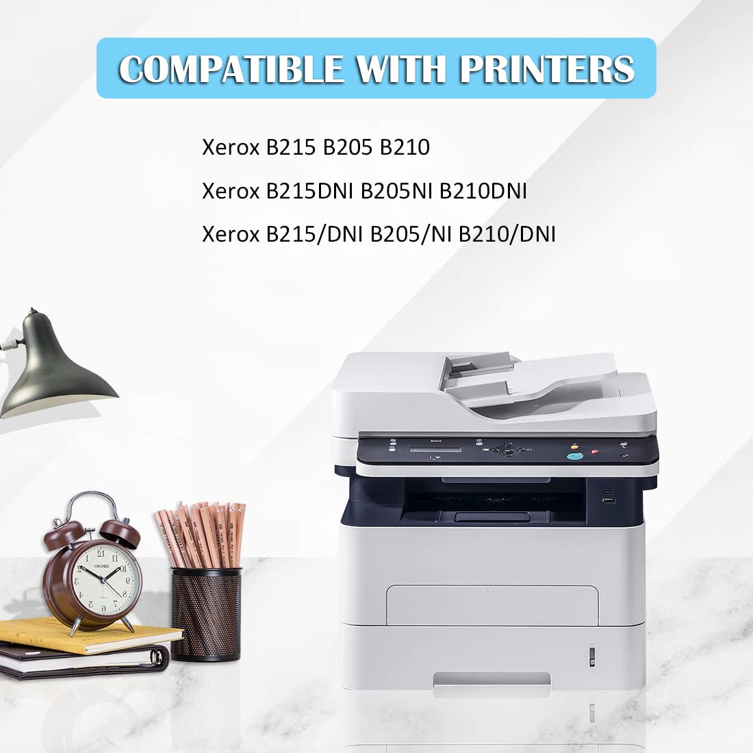 ASEKER B205 B210 B215 Black Toner Cartridge High Yield 3000 Pages Compatible for Xerox B205 B210 B215 B210DNI B205DNI B205MFP B215DNI B215MFP Printers