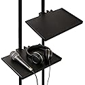 Saihisday Multi-Functional Phone Holder Microphone Stand Plastic Tray Live Broadcast Microphone Mic Rack Stand for Stage Live Streaming Concert