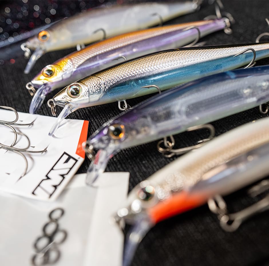 Rapala Precision Xtreme Mavrik Jerkbait, Hard Bait Lure, Bass Walleye Pike Fishing Lure, Twitch and Pause, 4-3/8", Ghost Shiner