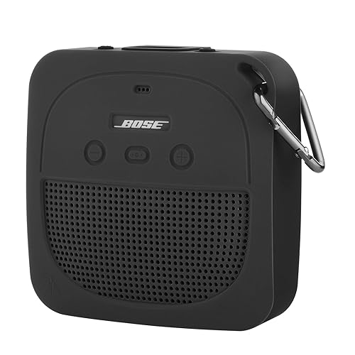 TXEsign Silicone Case Sleeve Compatible with Bose SoundLink Micro Waterproof Portable Speaker, Full Protective Stand Up Case Shockproof Travel Carry