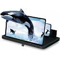 Big Screen Phone Magnifier, Foldable Phone Stand with Movie Screen Amplifier for Travel,2026 New HD Screen Expander, Portable 3D Magnifying Screen