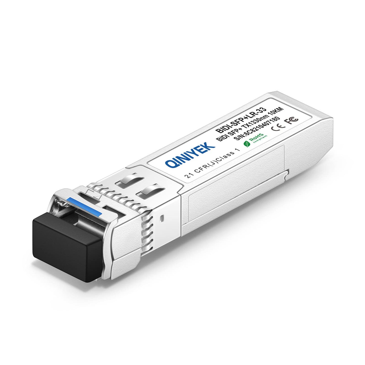 A Pair of 10G SFP LR BIDI Module, BIDI GBIC 1330nm-TX/1270nm-RX, SMF, up to 10 km Compatible with Cisco SFP-10G-BXD-I/SFP-10G-BXU-I, for Cisco