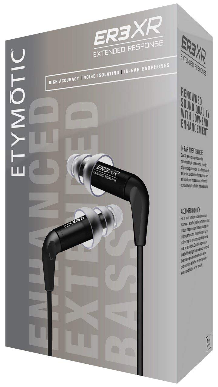 Etymotic ER3XR Extended Response Earphone,Black
