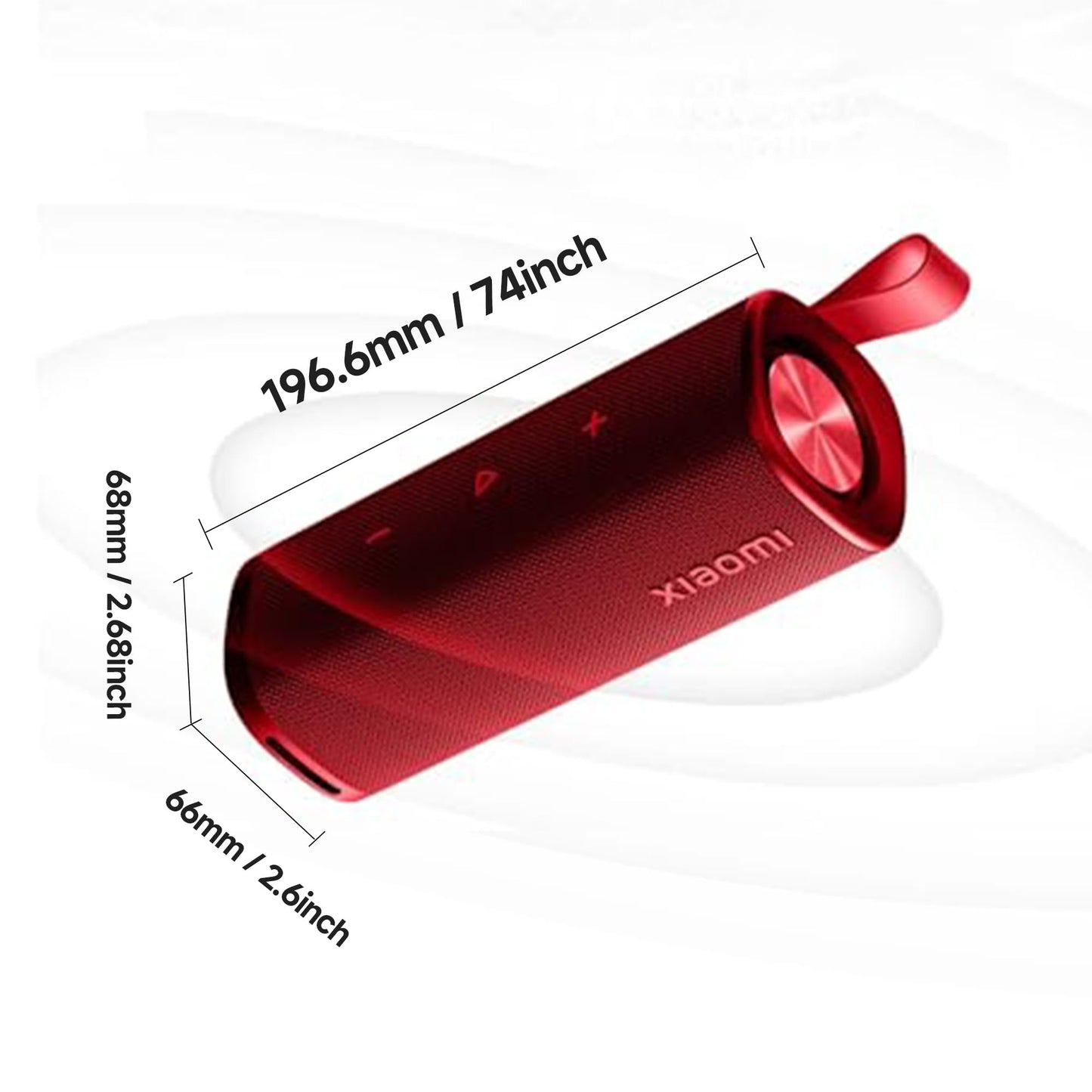 XIAOMI Portable Bluetooth Speaker (30W), Sound, True Wireless Stereo, Bluetooth 5.4, IP70 Waterproof, Long Time Playback, Red