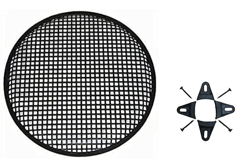 18 Inch 18" Universal Metal Car Audio Speaker SubWoofer Waffle Grill Protector Cover with Clips and Screws…