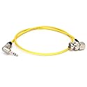 SZYingXian Timecode Cable Elbow 3.5mm to Straight/Right Angle BNC/SDI Cord for Canon C300/500, ARRI Amira, Zoom F8/F4, Blackmagic Pyxis, Sony Venice
