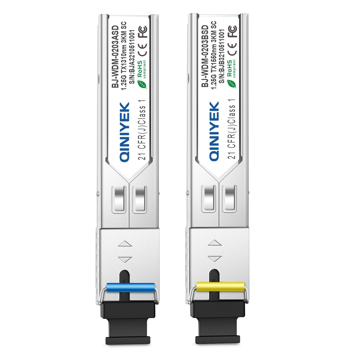1 Pair simplex SC Module 3KM, 1.25G Single-Mode Fiber Connector, SFP-WDM-SM 1000BASE BiDi 1310nm/1550nm SFP Transceiver Module