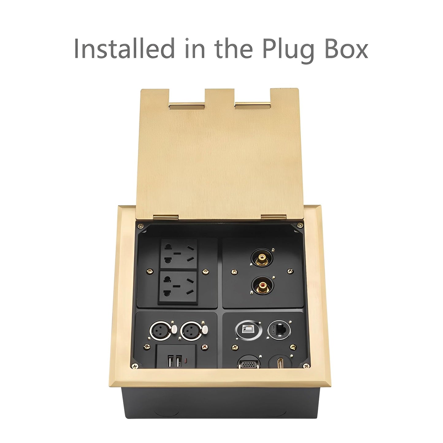 YiKaiEn USB B to A Panel Mount Adapter - Solderless USB 2.0 Female Connector, Threaded Fixed USB Type B to A Conversion for Printers & Scanners