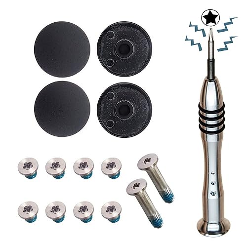 SLAUNT 4 Pack Rubber Case Feet and Replacement Screws (2 Long and 8 Short) Screwdriver Kit Set Compatible with Mac Book Air 11inch 13 inch A1370 A1369