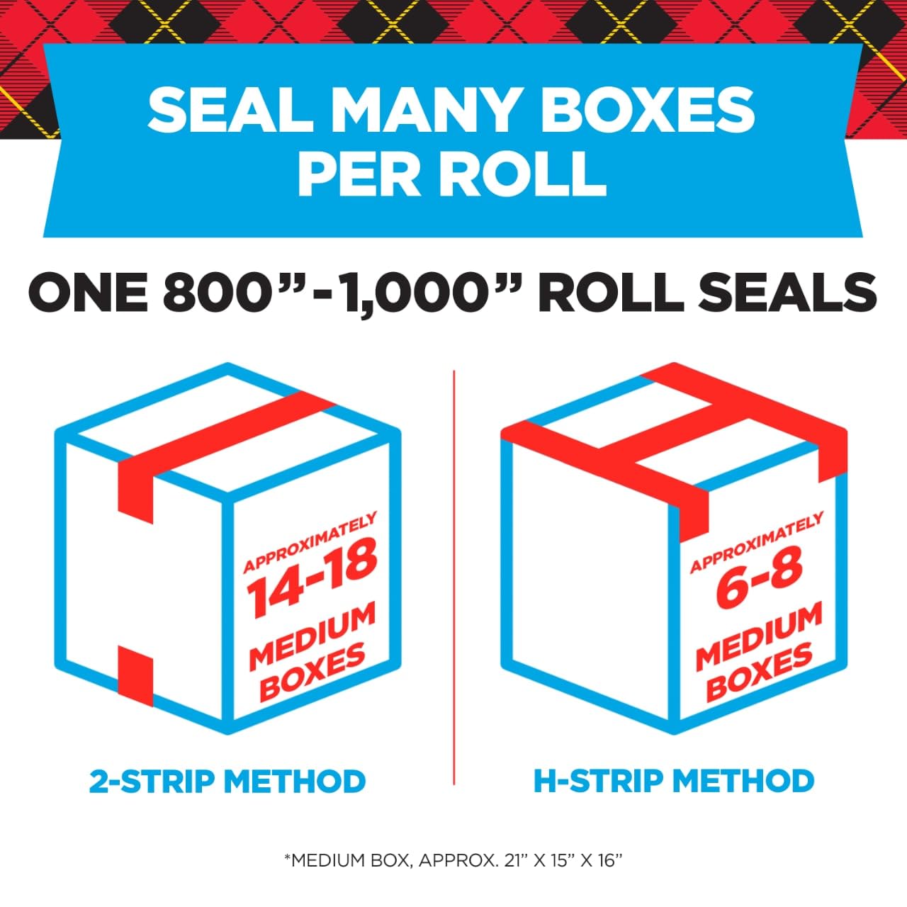 Scotch Heavy Duty Shipping Packing Tape, Clear, Shipping and Packaging Supplies, 1.88 in. x 27.7 yd., 1 Tape Roll with Dispenser