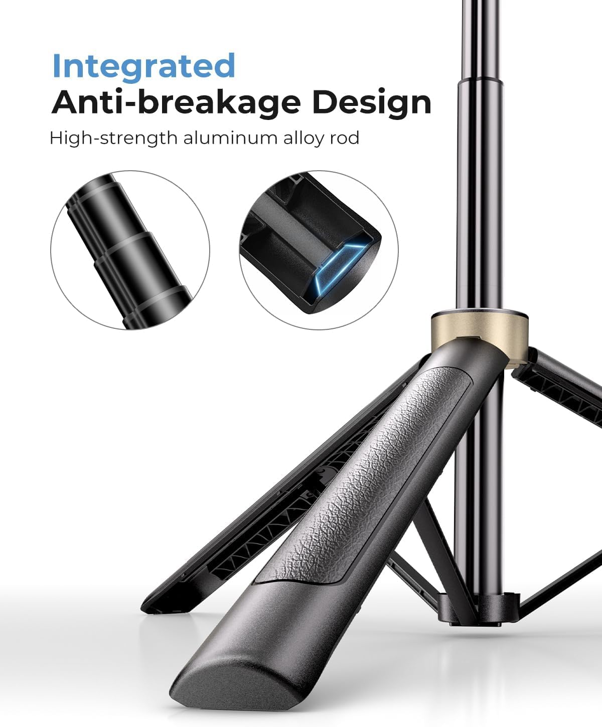 72" Phone Tripod, Tripod for iPhone with Wireless Remote Control, Portable Selfie Stick for iPhone, Live Streaming, Video Recording, Compatible