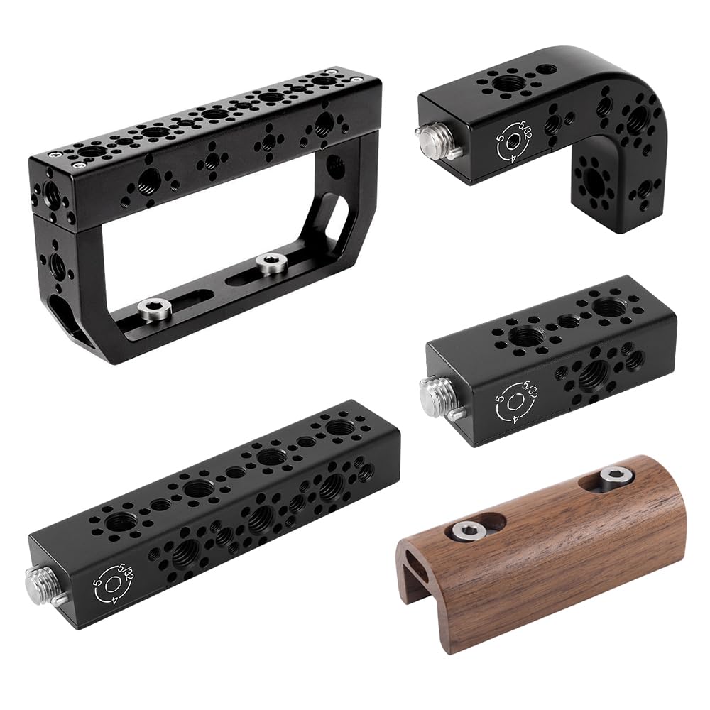 Universal Arri Positioning Top Handle Fixture Handle, Suitable for Camera Rabbit Cage Video Equipment Gimbal Stabilizer (Black)