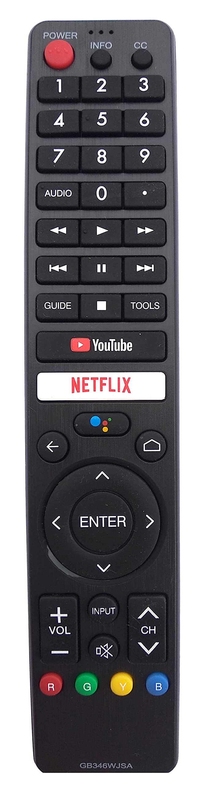 Gorilla babo Universal Remote Compatible for Sharp GB346WJSA 4T-C70BK2UD 4TC70BK2UD with Google Assistant TV Remote Control