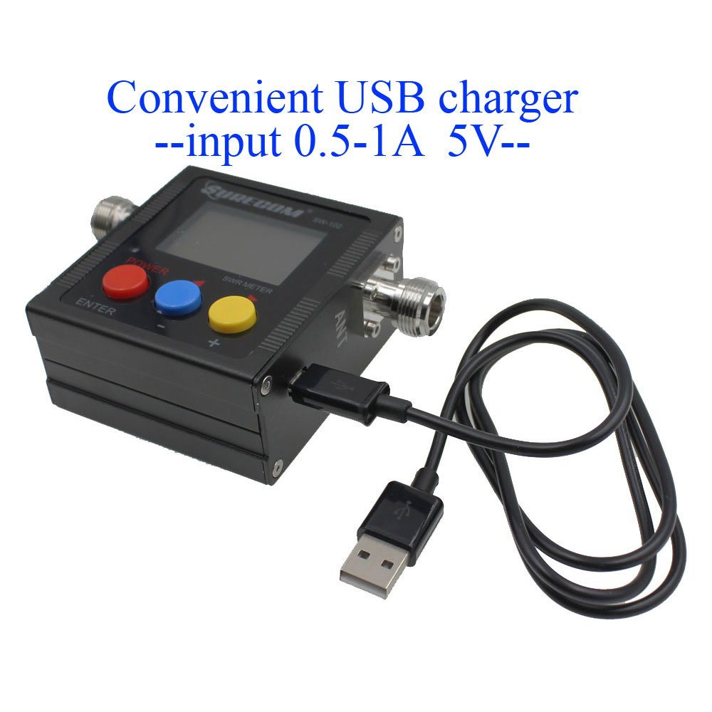 Surecom SW-102 SW102 125-525Mhz Digital VHF/UHF Antenna Power & SWR Meter+MF Connector