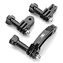 TOZ TZN-S03 Universal Rotary Extension Arm Mount Set for Gopro Hero 7 6 5 4 3 3+ 2 1, GoPro Accessories Kit Extension Arm Adapter Pivot Arm Thumbscrew