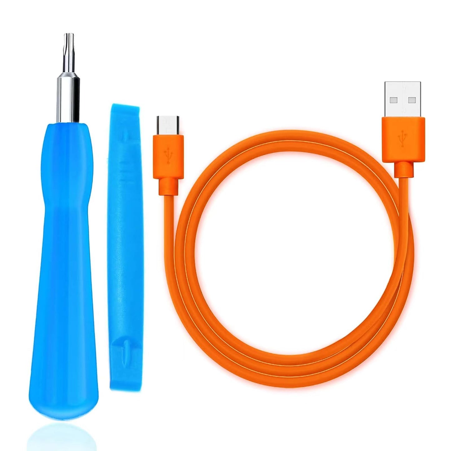CYJJZQ Replacement Ring Screwdriver T6 T15 & Orange Charger Cable Cord Kit Fit Video Doorbell 2 3 Pro Elite