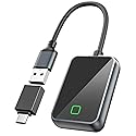 Wireless Carplay Adapter for iPhone, Converts Wired CarPlay to Wireless, Plug and Play Dongle for Apple CarPlay, Bluetooth Control Adapter for Cars