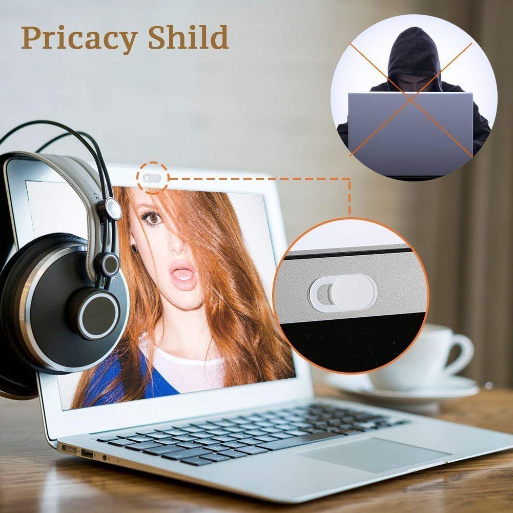 Webcam Cover Slider, Laptop Camera Cover 0.027in Ultra-Thin Fits Smartphones Tablets Macbooks Computers Desktops with Strong Adhensive, Protecting