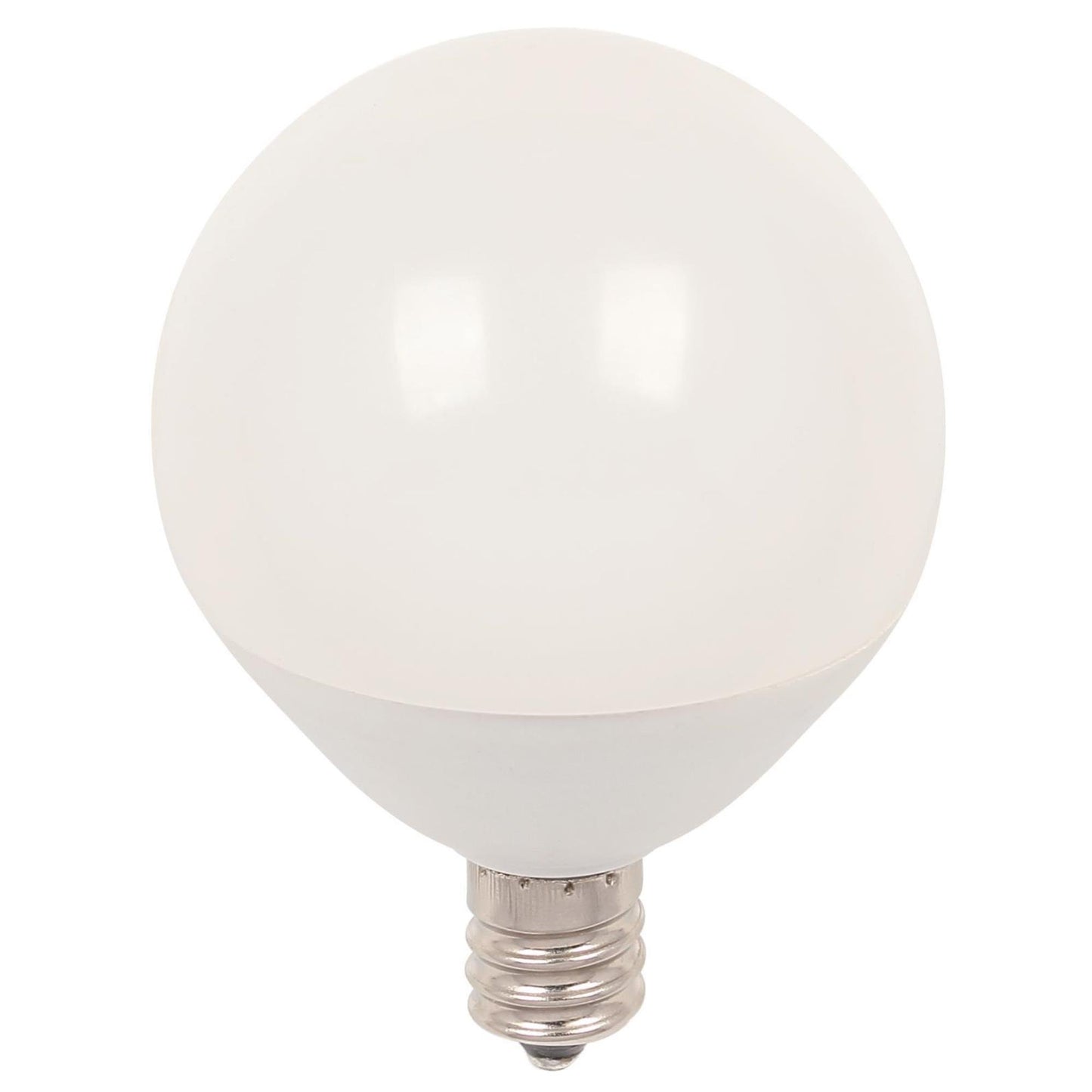 Westinghouse 4513120 60W Equivalent G16-1/2 Dimmable Soft White LED Light Bulb with Candelabra, Base Four Pack