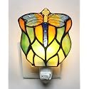 Tiffany Multicolored Glass Dragonfly Night Light HMJ7003 Lamp