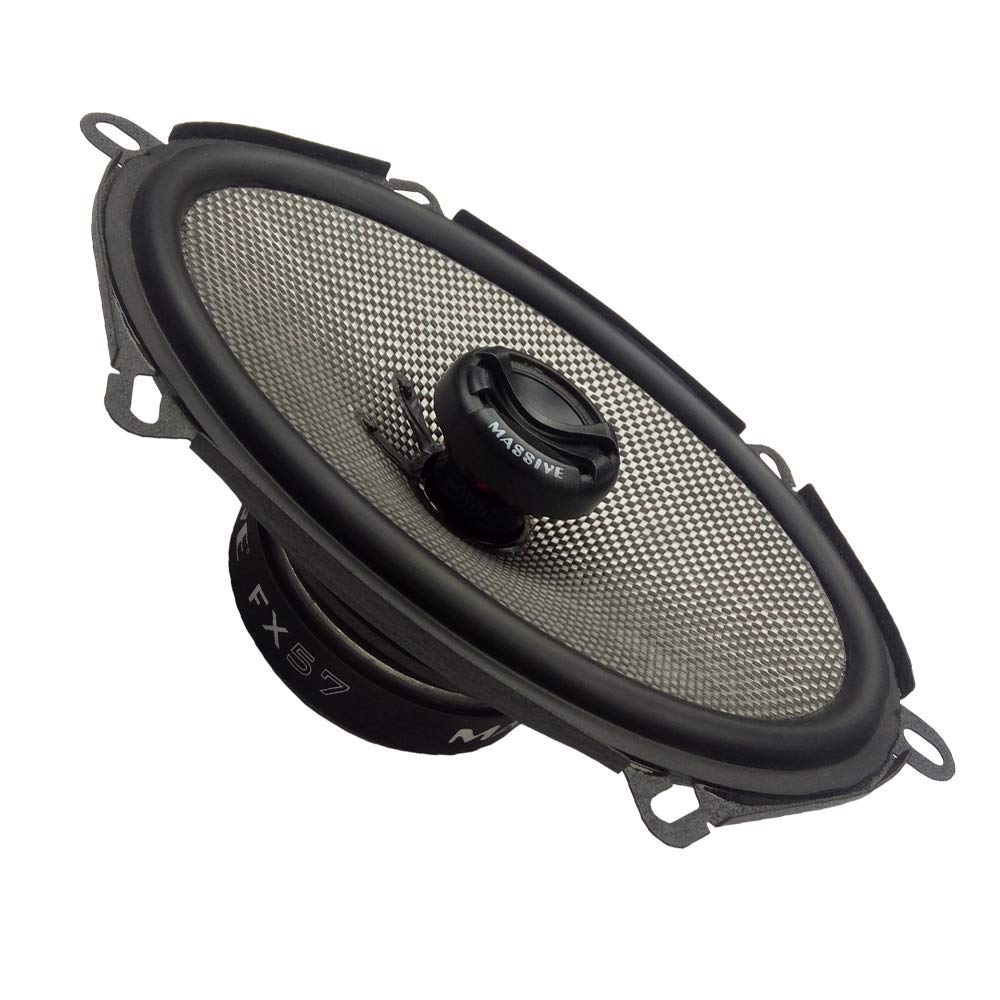 Massive Audio FX57 | 5x7 Coaxial Car Speakers | 180W Max Power, 8oz Magnet, 88dB Sensitivity - Premium Sound Upgrade for Car Audio Systems