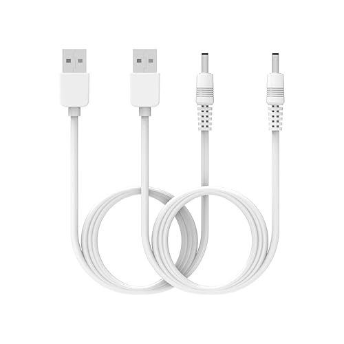 TenCloud USB Charger Cable Compatible with Foreo Device (White+White)
