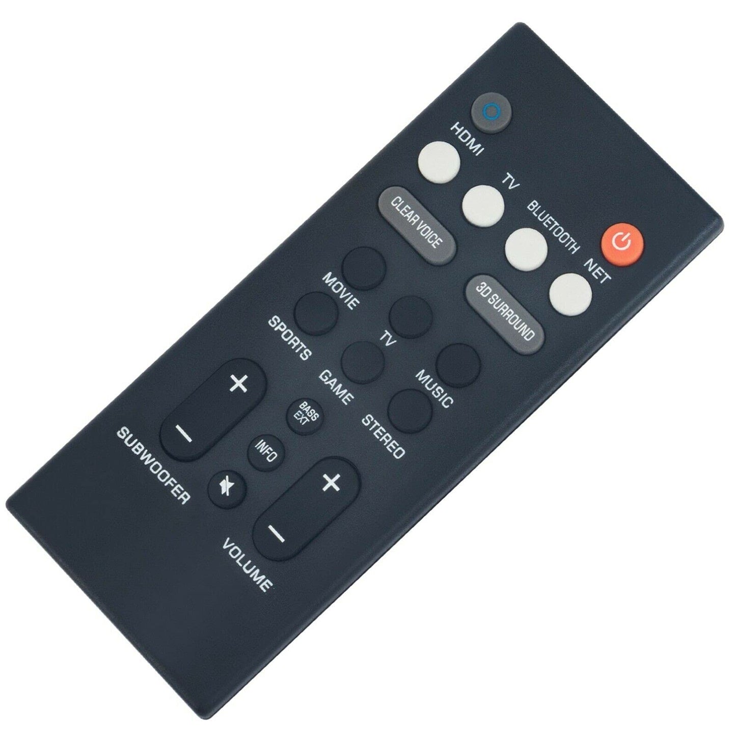 SoundBar Replace Remote Control for Yamaha Sound Bar YAS-209 YAS-109 YAS-CU209 NS-WSW44 Audio