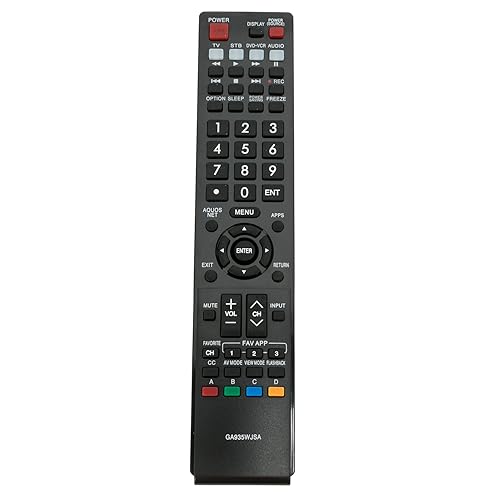 GA935WJSA Replacement Remote Control fit for Sharp AQUOS TV LC-70LE734U LC-40LE830U LC40LE830UN LC46LE830UN LC52LE830UN LC60LE830UN LC-46LE830U