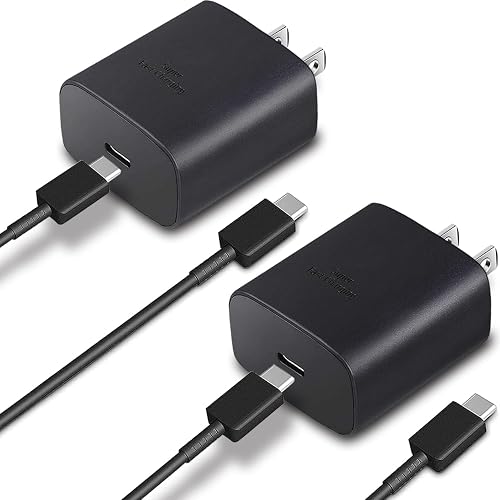 45W USB C Super Fast Charger for Samsung Galaxy S23 Ultra/S23/S23+/S22/S22 Ultra/S22+/Note 10/Note 20/S20/S21/S10, Galaxy Tab S7/S8,i Phone 15 charger
